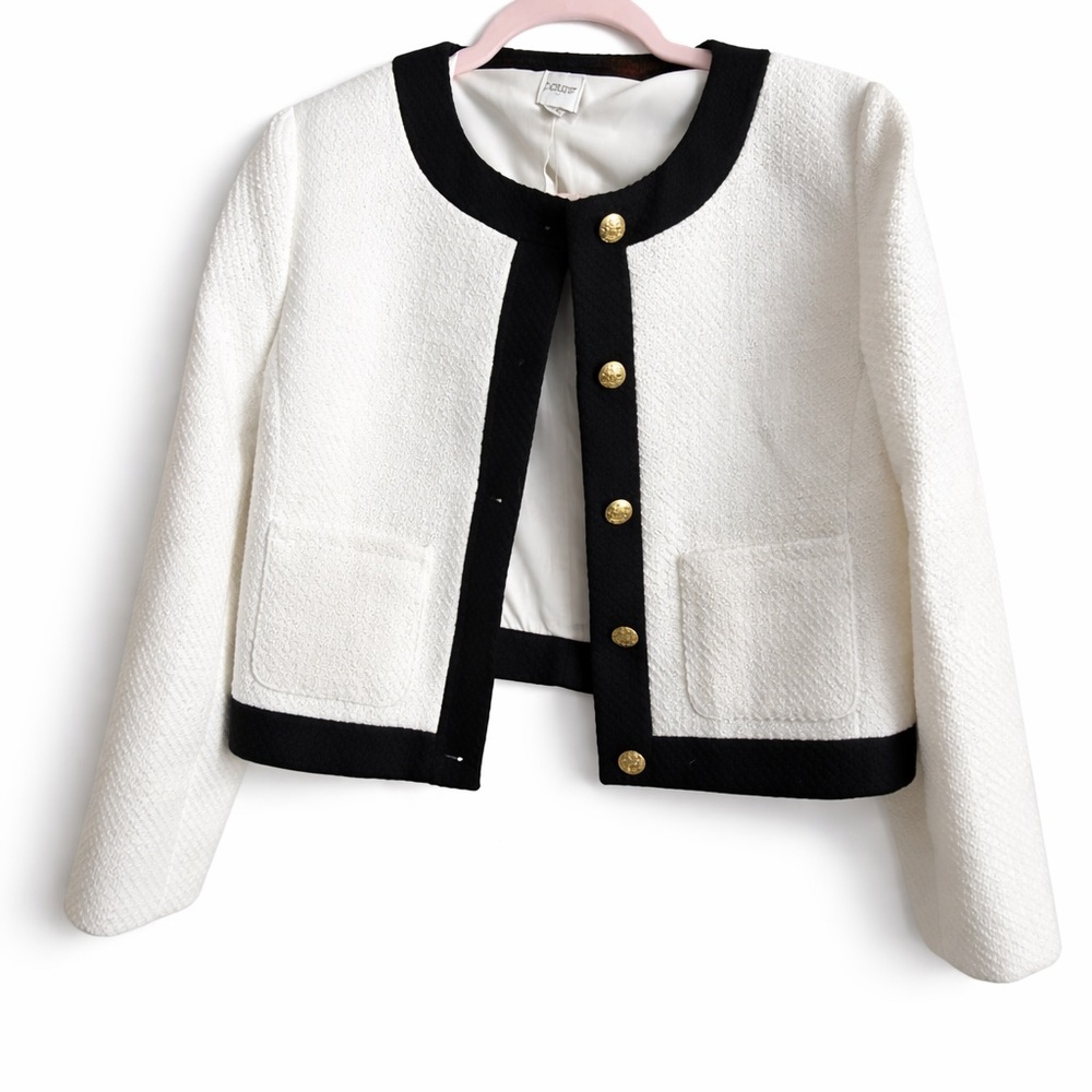 NWT J. Crew Cropped Lady Tweed Jacket